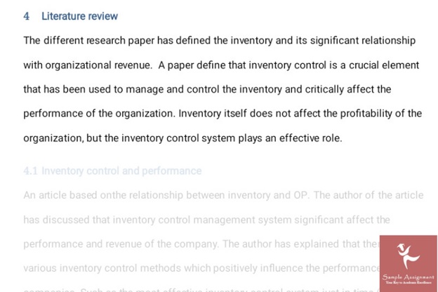 inventory management assignment answer