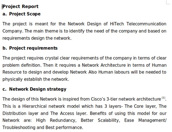 it assignment sample task