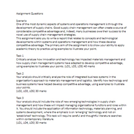 logistics management assignment experts