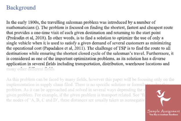 operations research assessment sample