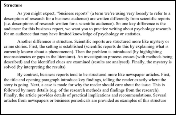 psychologists assignment question sample