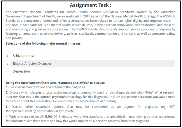 psychopharmacology assignment sample online