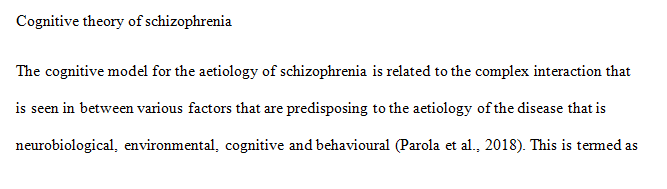 Schizophrenia Assignment Help