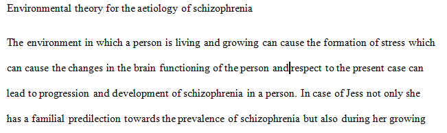 Schizophrenia Assignment Help