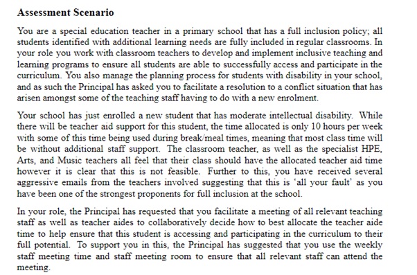 school assessment task