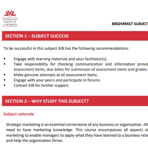 service marketing strategy assignment