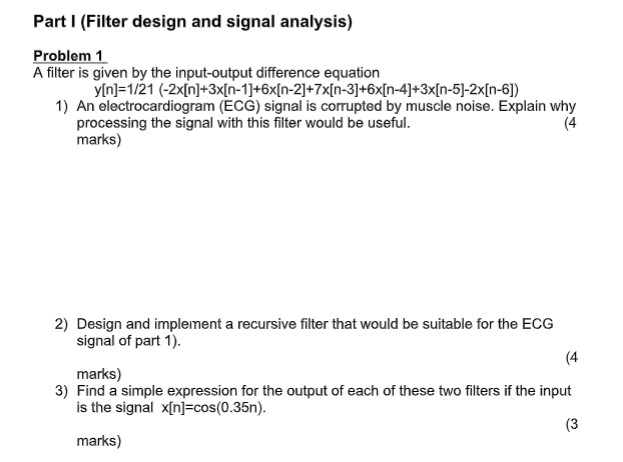 signal processing assignment help