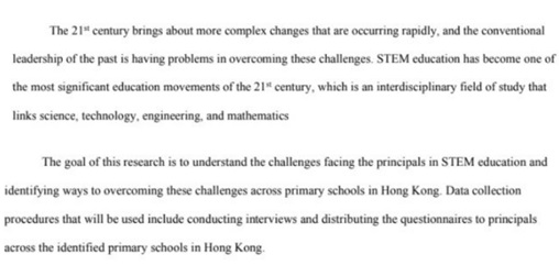 stem education assignment Sample