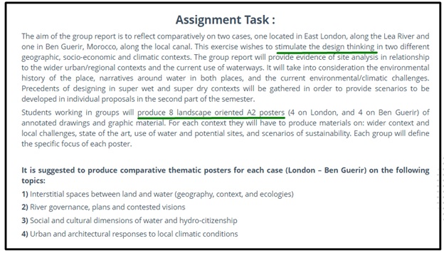 sustainability assignment task