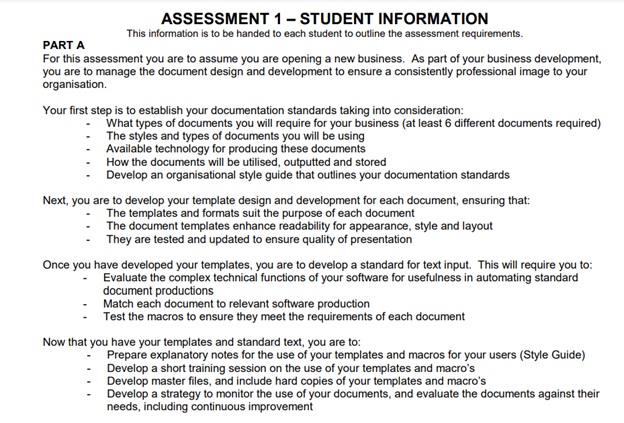 Sydney university assignment question