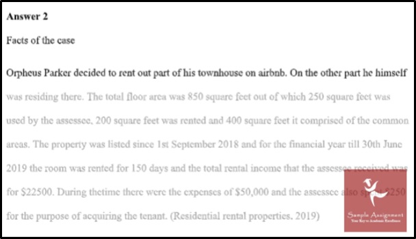 taxation law assignment solution