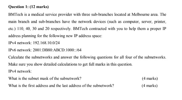 TCP/IP Networking Homework Help