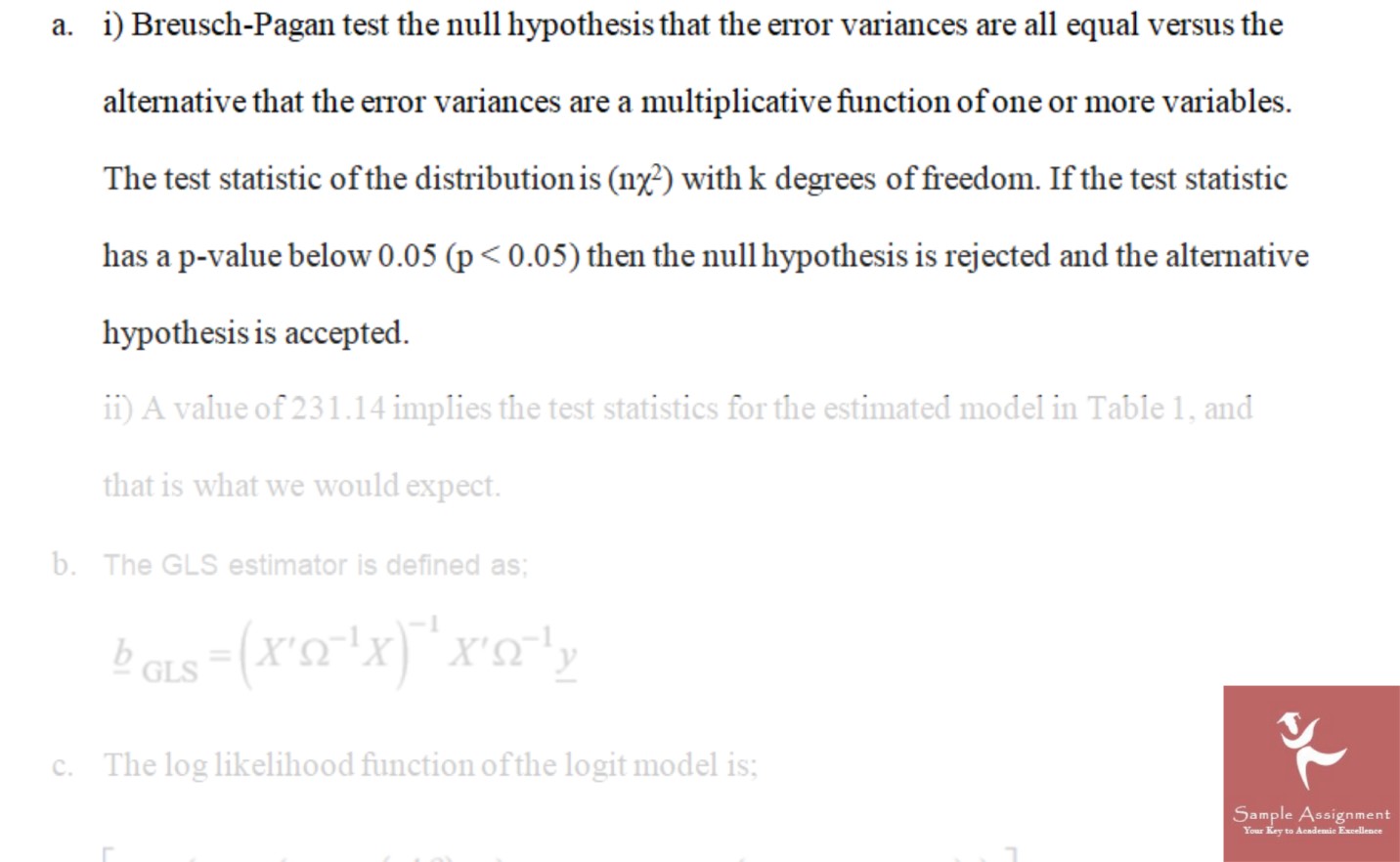 time series assignment solution