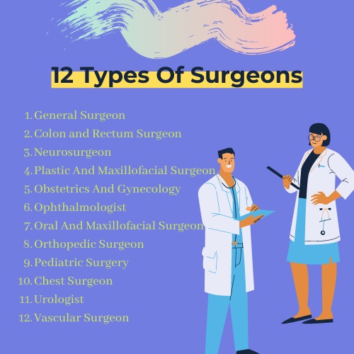 types of surgeons