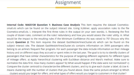 XLMINER Assignment Help
