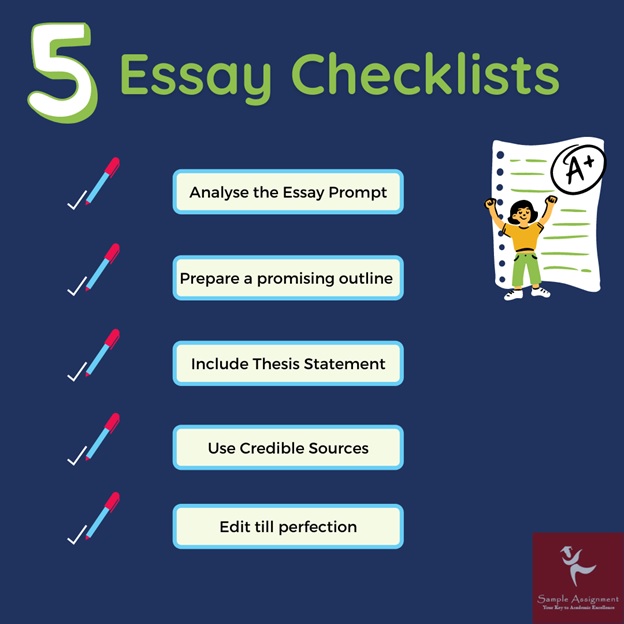 5 essay checklists