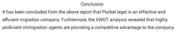 SWOT analysis assignment example