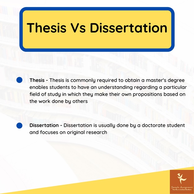 thesis vs dissertation