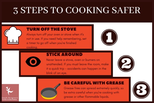 3 steps to cooking safer