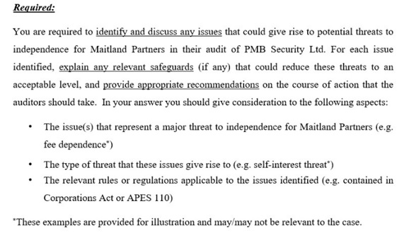 assignment example on auditing uk