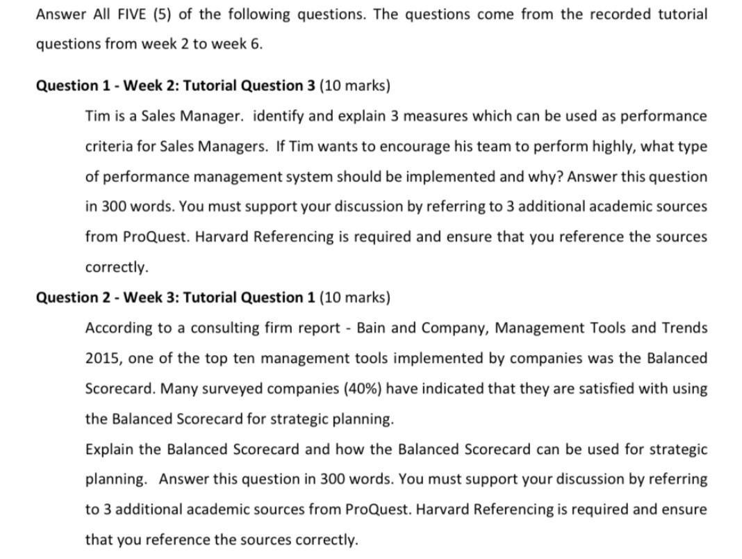 benchmarking assignment sample