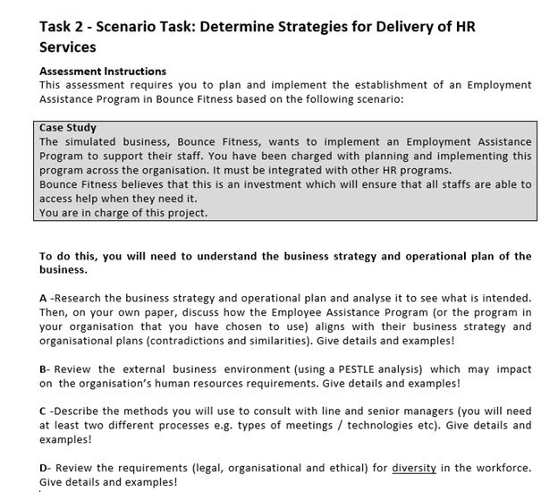 bsbhrm501 assessment sample