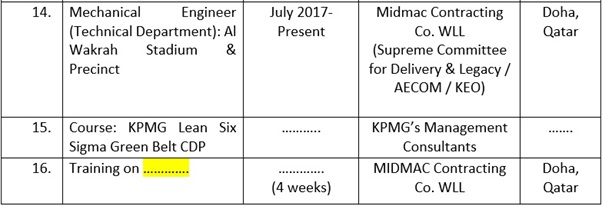 continuing professional development example