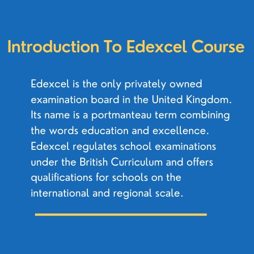 introduction to Edexcel course