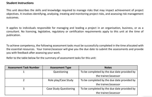 mba assignment instruction