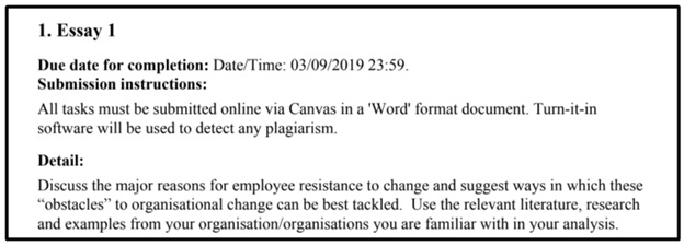 organisational change assignment question 