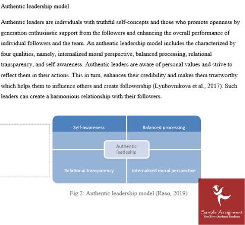 organisational leadership assignment sample online