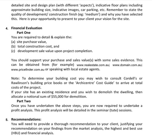 property management assignment sample