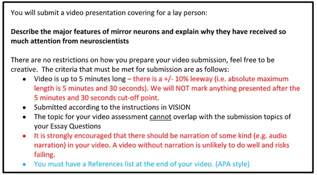 psychobiology assignment solution