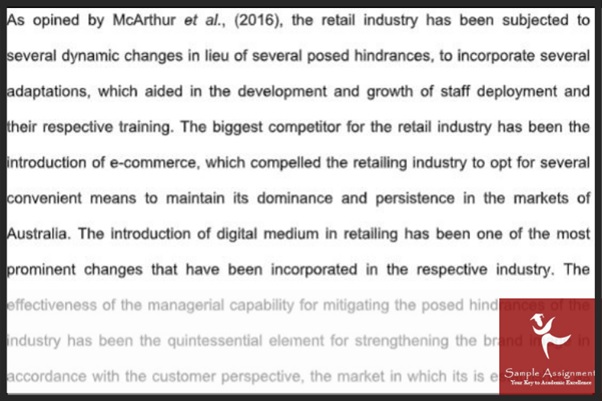 retail management assignment answer