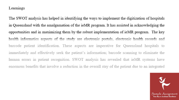 swot analysis assignment example online uk