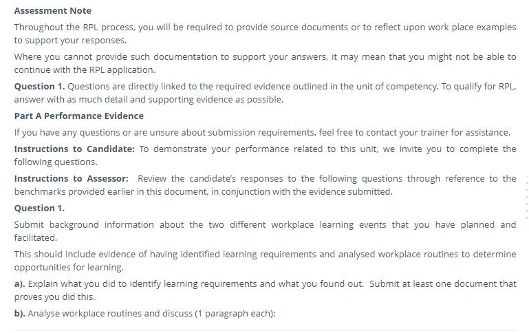 taedel402 assessment sample