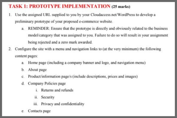 WordPress assignment question UK