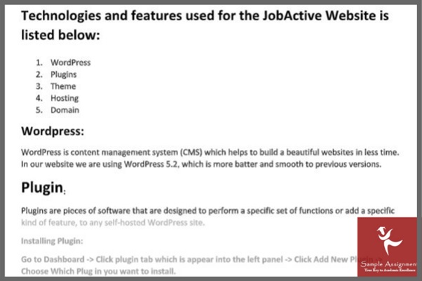 WordPress assignment sample online UK