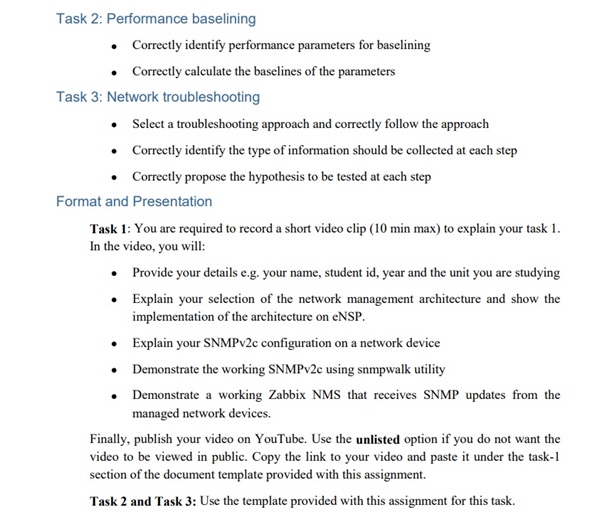 Zabbix assignment question sample