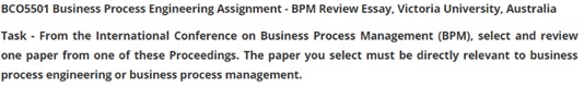 BCO5501 business process question