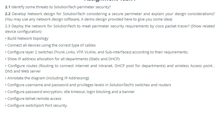 cisco assignment example