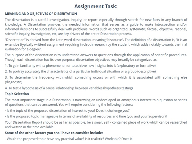 dissertation proposals question sample UK