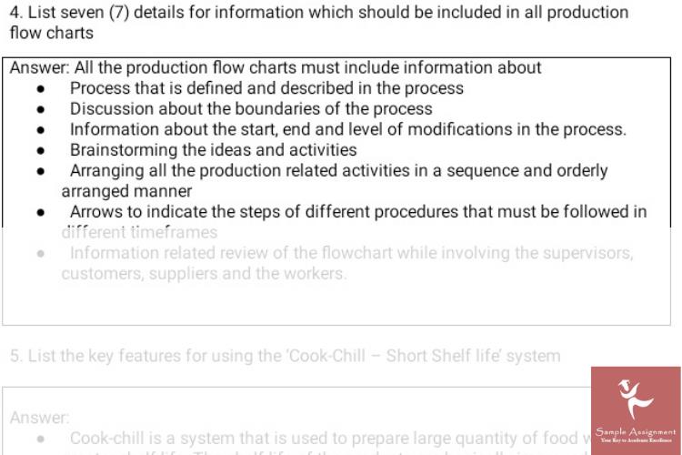 flow chart assignment answer