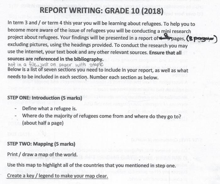 higher geography assignment sample