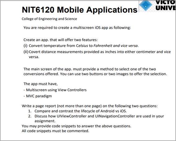 ios assignment question sample Australia