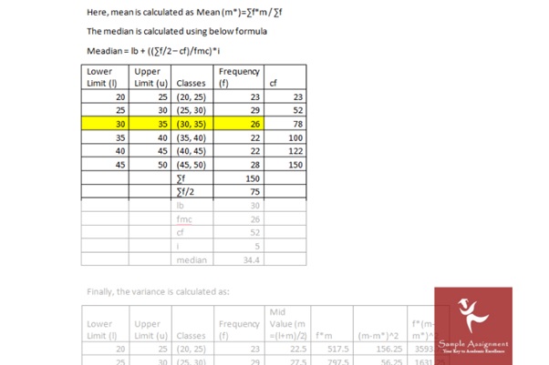 probability statistics assignment example online