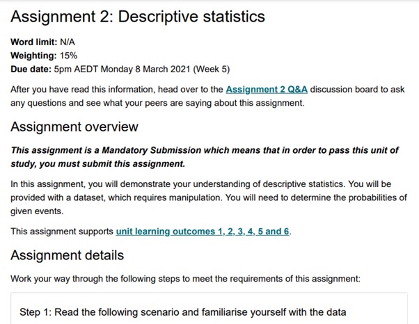 probability statistics assignment question sample