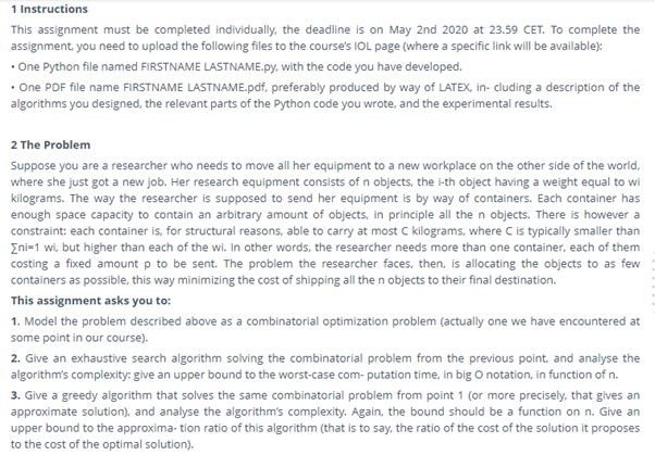 python programming assignment question Canada