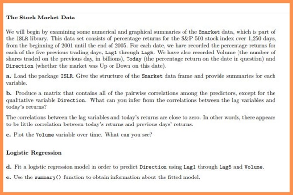 stock market assignment question sample