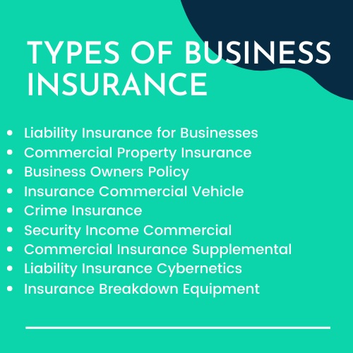 types of business insurance